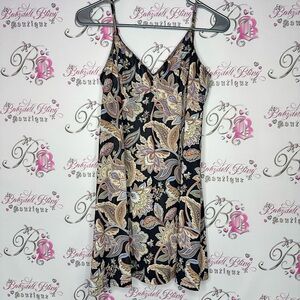 Zimmermann dress paisley floral soft stretchy lace detail trim adjustable straps